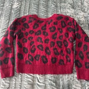 PINK animal print sweater